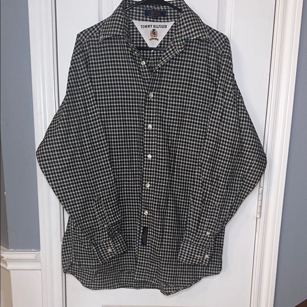 Tommy Hilfiger vintage button down for men Size XL